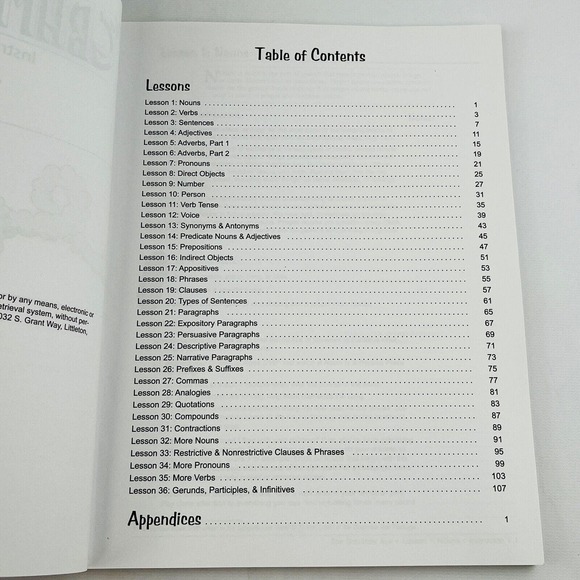 The Grammar Ace Instructor's Manual Duane Bolin Language Arts 2010 2nd Ed - Picture 4 of 4